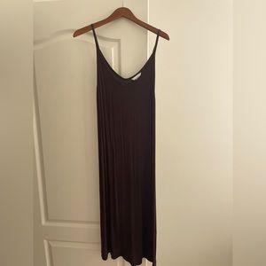 H&M Basics: Brown Ankle Length Flowy Dress